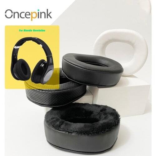 Oncepink Replacement EarPads For Bluedio Revolution Headphone Ear Cushion Repair Parts Earphones Accessories
