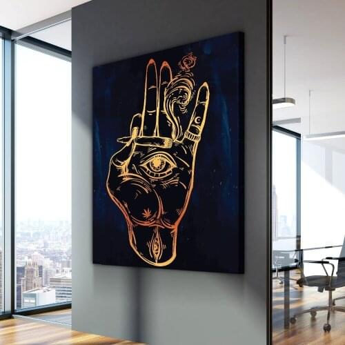 Nordic Poster Hands Of Smoke Blunt Effects Oil Painting Canvas Wall Art Picture Home Decoration Living Room Canvas Painting