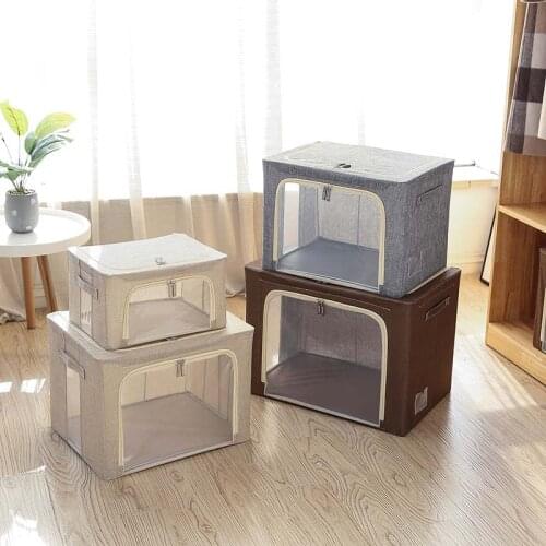 Oxford Fabric Storage Basket Clothes Foldable Box Underwear Toy Organizer Laundry Household Finishing Box Wardrobe Organizer