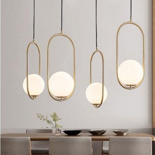 Modern Minimalist Bar Restaurant Multi-head Molecular Rotating Pendant Lamps Nordic Bedroom Bedside Metal Pendant Lights