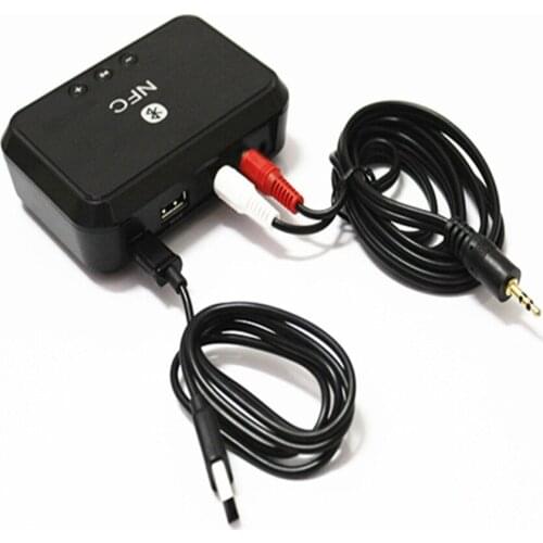NFC Bluetooth Stereo Audio Receiver Portable Wireless Bluetooth Adapter With 3.5mm/ RCA output For Phone Car Speaker Amplifier