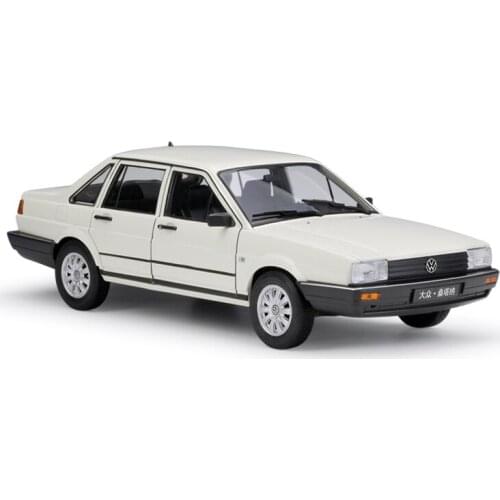 1:18 Scale Santana Alloy Car Model Metal Toy Vehicles For Kids Toys Gifts Original Box Collection