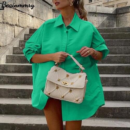 2021 Za Women Solid Button Up Shirt Spring And Autumn Elegant Female Turn Down Collar Long Sleeve Shirt Blouses