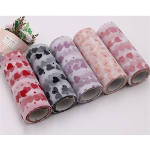 10Yards 15CM Multicolor Heart Shape Yarn Organza Ribbon DIY Craft Sew On Wedding Dress Bags Shoes Party Garments Decoration
