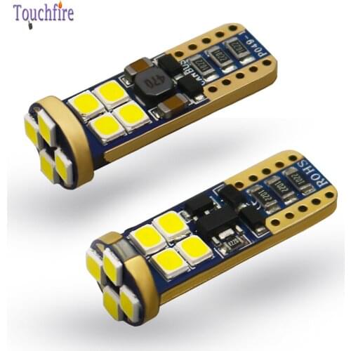 2PCS T10 W5W 194 168 Canbus No Error License Plate Lights 12LED 3030SMD Car Bulbs Clearance Interior Reading Auto Door Lamp 12V