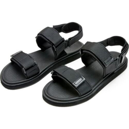 2020 Fashion Summer Shoes Men Open Toe Mens Summer Sandals Black Conformable Shoes Men, Big Sizes EU38-46, US6-12