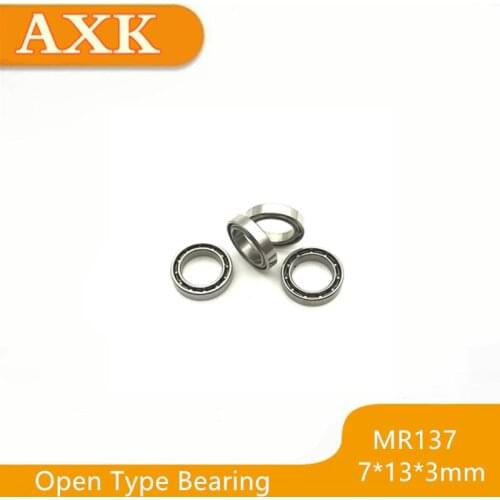 2019 Real Time-limited Axk Mr137 Open Bearing 10pcs/lot Abec-3 7x13x3mm Thin Wall Deep Groove Ball Miniature