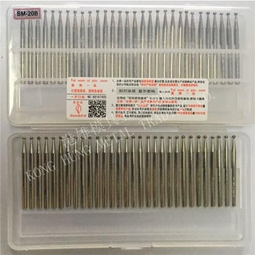 30pcs/set Diamond Grinding Burrs BM-20B mounted points Rotary Tool Engraving Etching Abrasive tool Dremel Accessories