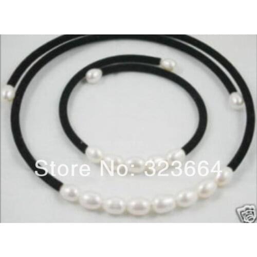 7-8MM Akoya Cultured Pearl Necklace bracelet