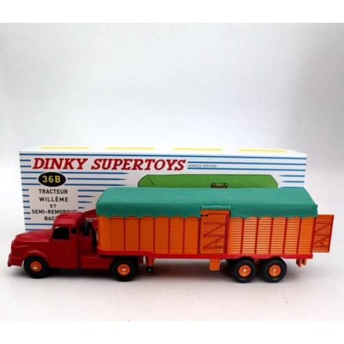 Atlas Dinky toys 36B Tracteur Willeme ET Semi Remorque Bachee Truck Diecast Models Collection Auto car