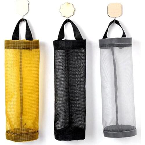 Grocery Bags Holder Wall Mount Storage Dispenser Plastic Kitchen Organizer