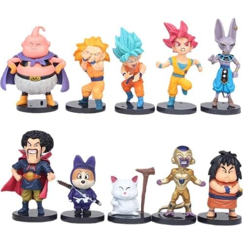Dragon Ball Gods and Gods 4th Generation sun goku FRIEZA Buu Gohan Vegeta Destroyer Beerus Buu Figure Toys
