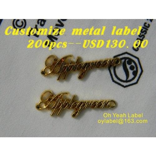Customize metal labels/clothes labels/ main label / garment label