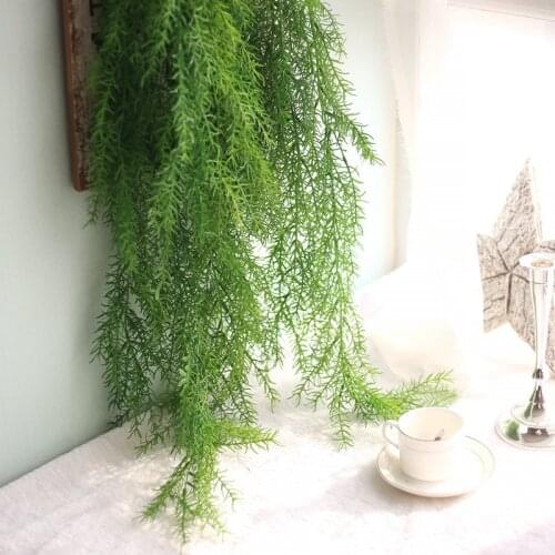 105CM Fake Flower Hand Feel Pine Needles Walls Mantle Simulation Leaves Simulation Flowers Micro Landscape Outdoors Plant Walls