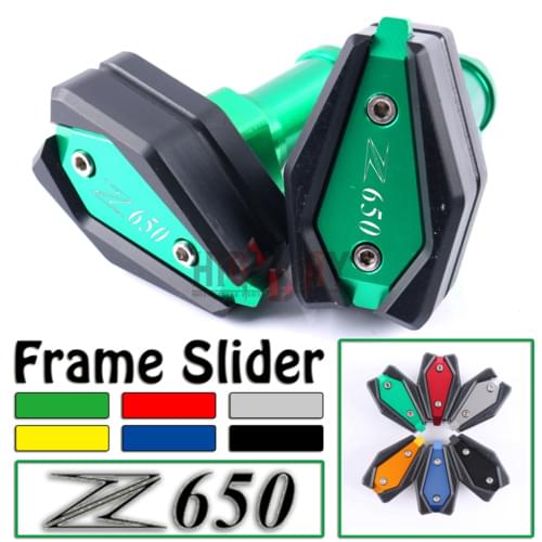 Motorcycle CNC Frame Crash Pad Engine Stator Sliders Protector Falling Protection For Kawasaki Z650 Z 650 2017-2018