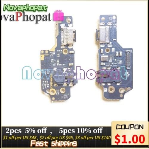 10Pcs/Lot Novaphopat For Redmi Note8 USB Dock Charging Charger Port Red Rice Note 8 Connector Flex Cable Replacement