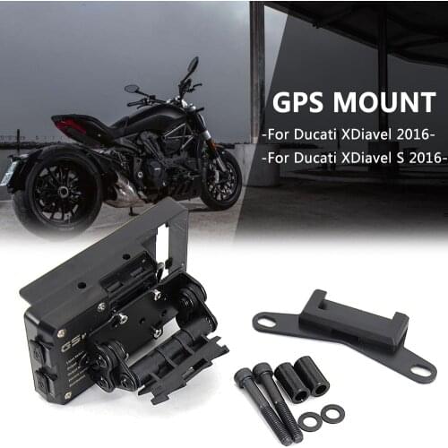 New GPS Mount For Ducati XDiavel/S 2016-2021 Motorcycle Accessories Bracket Mobile Phone Board Bracket Holder USB