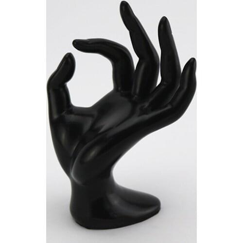 New Liglamorous 1PC OK Mannequin Hand Female Display Model Watches Rings Bracelets Necklace Jewelry Black Hand Model 7inch
