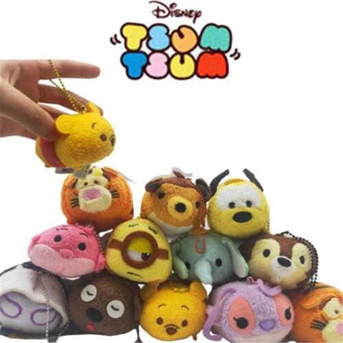 Disney Tsum Tsum Plush Doll Toys Mickey Minnie Donald Duck Stitch Hulk Spider Man 9Cm Softed Toys Gift for Children New
