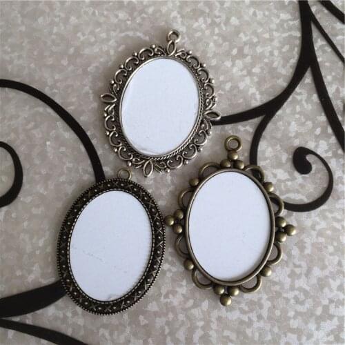 Blank necklaces pendants for sublimation necklace pendant jewelry for thermal transfer printing diy material consumables 8 style