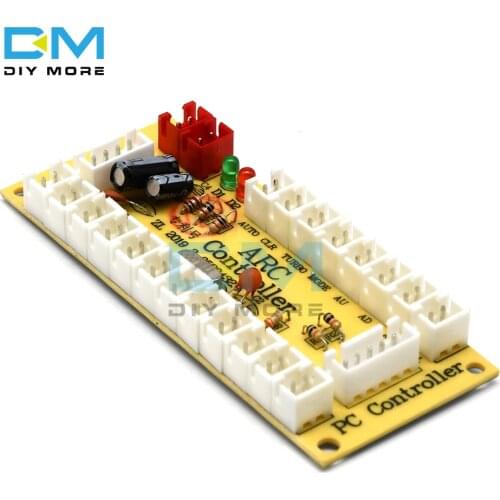 Zero Delay USB Joystick Board USB Encoder Arcade Joypad Button Control Board Indicator for MAME Module