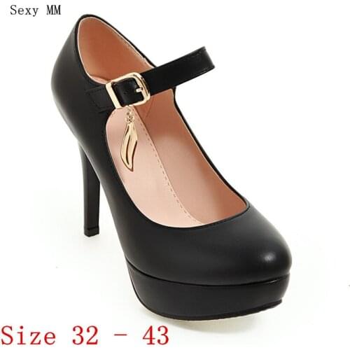 Women High Heel Shoes Platform Pumps Woman High Heels Party Wedding Shoes Kitten Heels Small Plus Size 32 33 - 40 41 42 43