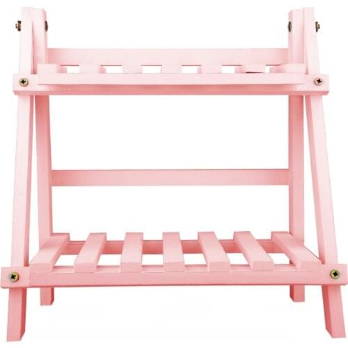 2-Tier Wooden Plant Stand Flower Pot Display Rack Stand Shelf Durable Storage Bonsai Holder Organizer For Indoor Outdoor Patio