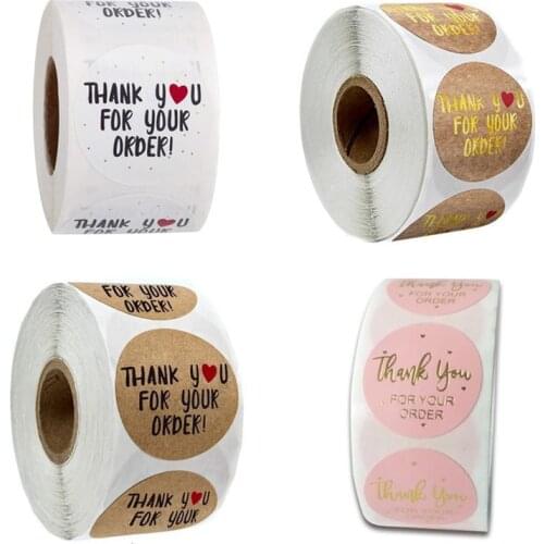 2020 New Lots of Styles Thank You for Your Order Sticker for Shopping Small Shop Local Handmade Baking Gift Decor Labels sticker