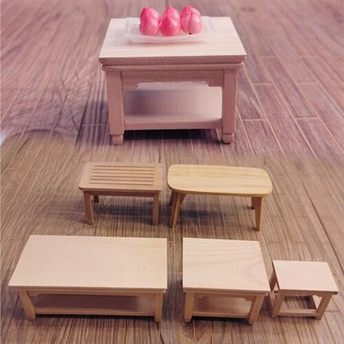 A05-X026 children gift Toy 1:12 Dollhouse mini Furniture Miniature rement Doll accessories table flower stand small stool 1pcs