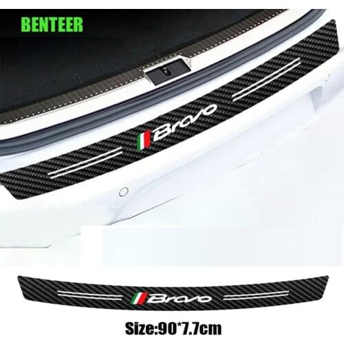 Carbon Fiber Car Bumper Sticker For Fiat Bravo