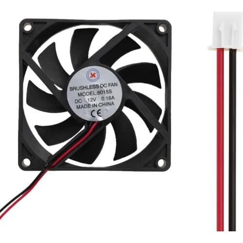 Low Noise 8015S DC12V 0.16A 80x80x15mm Brushless DC Cooling Fan Radiator Air Cooler Super Slience Cooling Fan For PC