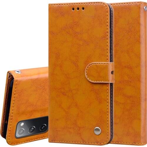 Wallet Case For Samsung Galaxy S20 Ultra Vintage Leather Cover For Samsung S20+ S20 FE 5G Stand Phone Bag Protective Cover