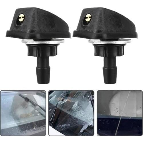 Universal Car Front Windshield Windscreen Washer Jet Nozzles Water Fan Spout Cover Washer Outlet Wiper Nozzle Adjustment