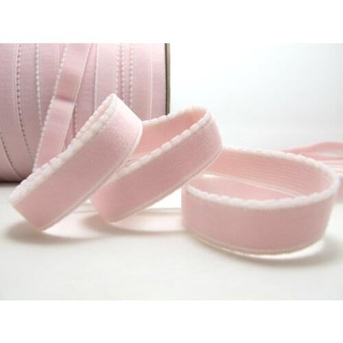 CLEARANCE|6 Yards 13mm Pink Picot Edge Decorative Pattern Lingerie Elastic|HeadbandSkinny Narrow Stretch|EL122