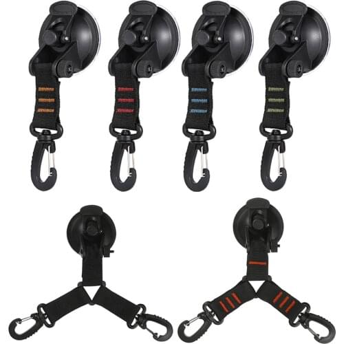 Suction Cup Hook Outdoor Camping Hiking Suction Cup Anchor Hook Reusable Tie Down Home Securing Hooks Portable Hook