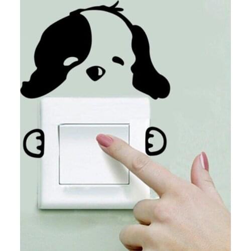 Cute Dog Switch Sticker Wall Poster Wall Sticker Decor Art Gift Wall Sticker 3SS0022