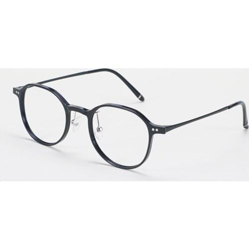 Width-133 TUNGSTEN CARBON plastic steel myopia glasses full rim small face men women retro wave optical memory mirror frame new