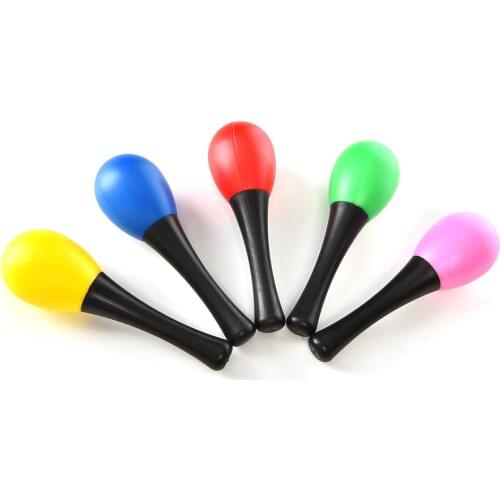 1 Pcs Plastic Sand Hammer Musical Rattle Learning Instrument Percussion for Baby