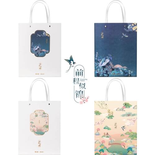 4PCS/LOT Deli 25966/25967 Kraft gift bag L/M size 24x13x31 CM 16x10x22CM Paper Gift bag wholesale