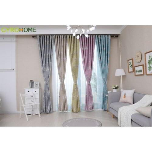 The Latest Small Daisy Flower Curtains Home Living Room Bedroom kids room Windows Decorative Drapes