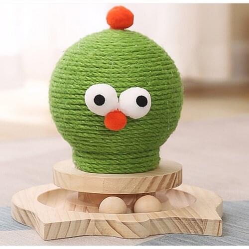 Cat Scraper Toy Pet Funny Cats Toys Tree Nail Scraper Protecting Furniture Claw Sharpener With Two Sisal Balls Cat Supplies