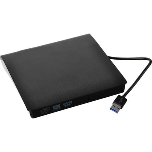 USB 3.0 Super Slim POP-UP Mobile External DVD-RW ODD Drive - Black