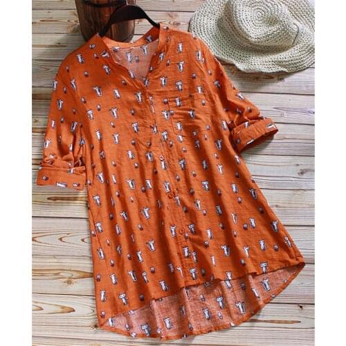 Loose Maternity Blouses Long Sleeve Nursing Shirts 2020 Cartoon Linen Pregnant Women Long Blouses Pregnancy Clothings Plus Size