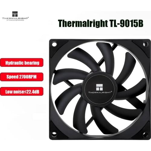 Thermalright TL-9015B 90CM Computer case cooling fan 90MM Thin silent desktop cpu cooler fan 4PIN PWM CPU Quiet cooling fan