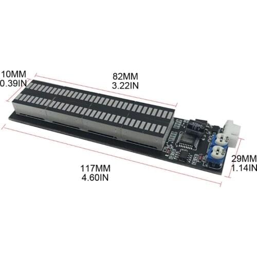 Music Spectrum Meter Amplifier LED Atmosphere Light Car Interior Ambient Light Music Rhythm Lamp Level Indicator
