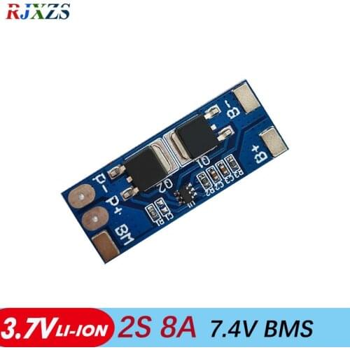 2S 8A Li-ion 7.4v 8.4V 18650 BMS PCM 10A Peak current battery protection board bms pcm for li-ion lipo battery cell pack