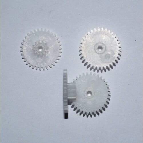 10/100pcs 34+12teeth 2mmhole double plastic gears/reduction gear/diy toy accessories technology model parts rc car 34122B