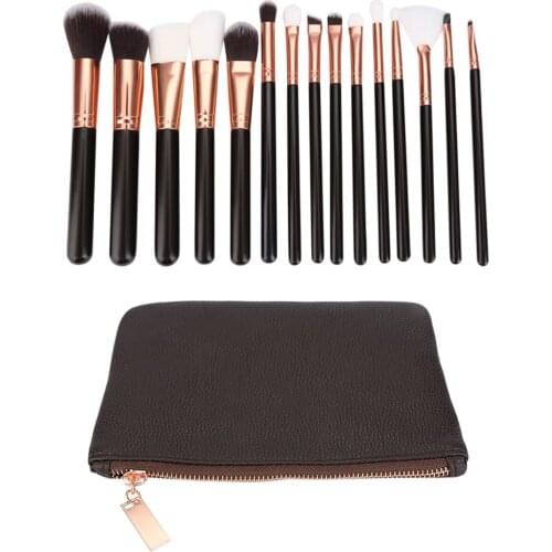15pcs Cosmetic Makeup Tool Powder Foundation Brush with Bag