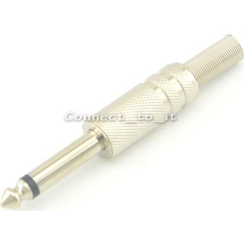 6.5mm Plug Audio Line-in Monaural Microphone Power Plug Monophonic Connector for Cable