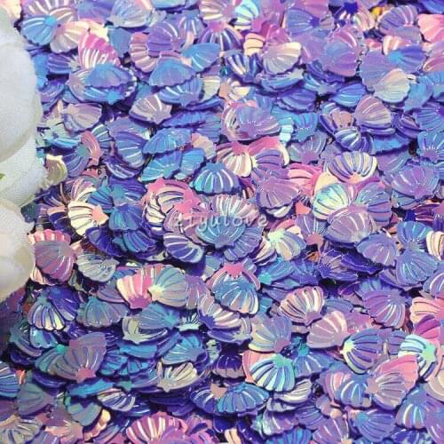 6/shell/Gradual change/monochrome/15 grams Sequins PVC Flat for DIY Card Making Craft Color Collection